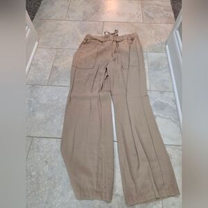 NWOT Loft Highrise Wide Leg Khaki Pants